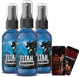TitanTransform performance spray, three bottles